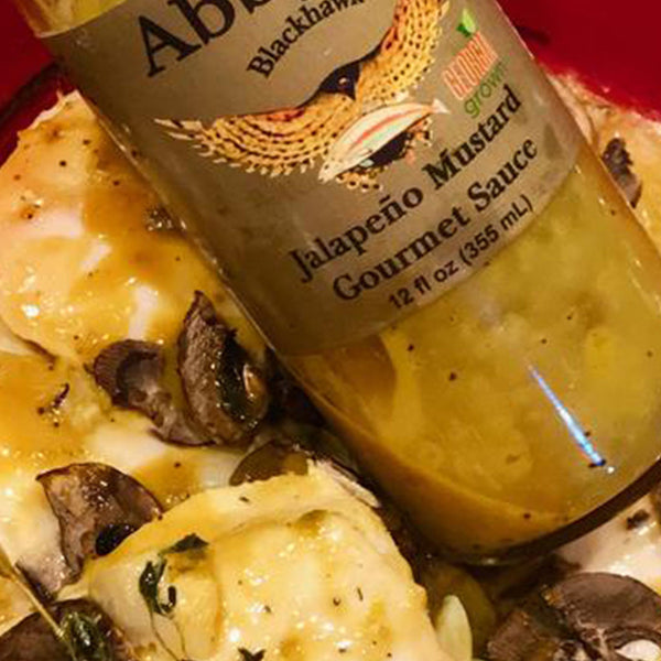 Springer Mountain Chicken with Abby J's Jalapeño Mustard Sauce