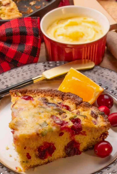 Abby J's Cranberry Cornbread with Orange Butter